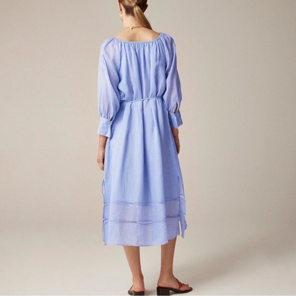 J. Crew Light Blue Long Sleeve Dress - Picture 4 of 6